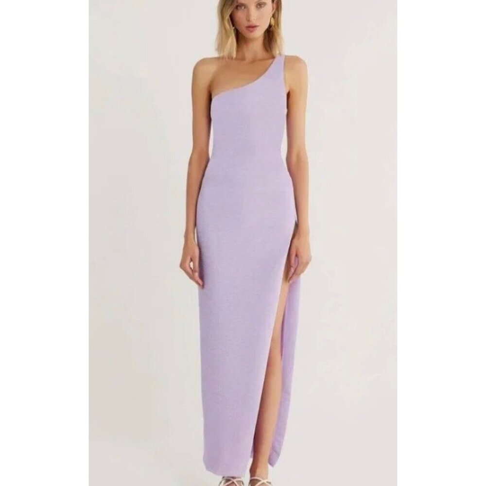 Elegant Lavender One-Shoulder Dress